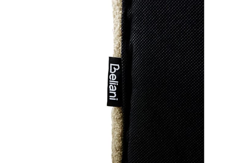 Säng med lamellram Lunan - Taupe, svart/Bouclé, 140x200 cm - Möbler - Sovrum - Sängram & sängstomme