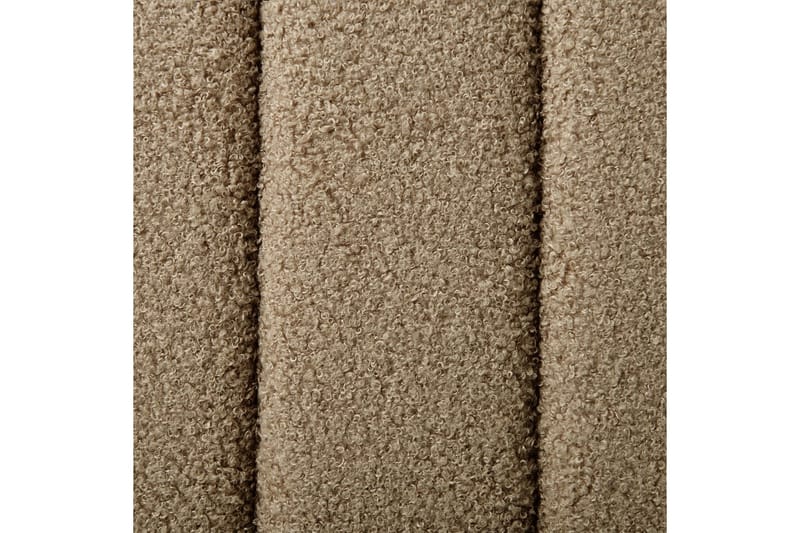 Säng med lamellram Lunan - Taupe, svart/Bouclé, 160x200 cm - Möbler - Sovrum - Sängram & sängstomme