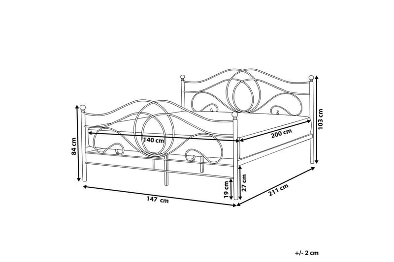 Säng med lamellram Lyra - Svart - Möbler - Sovrum - Sängram & sängstomme