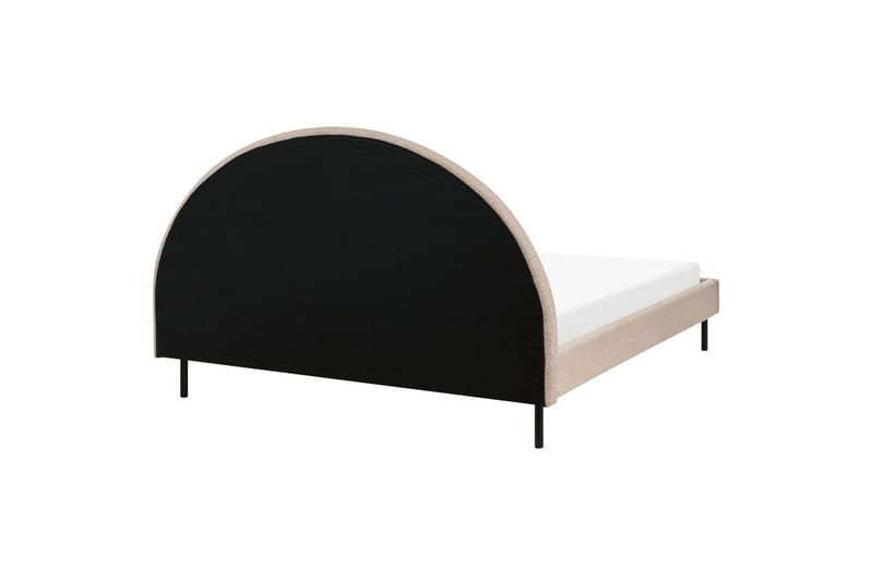 Säng med lamellram Margut - Beige/Bouclé, 160x200 cm - Möbler - Sovrum - Sängram & sängstomme