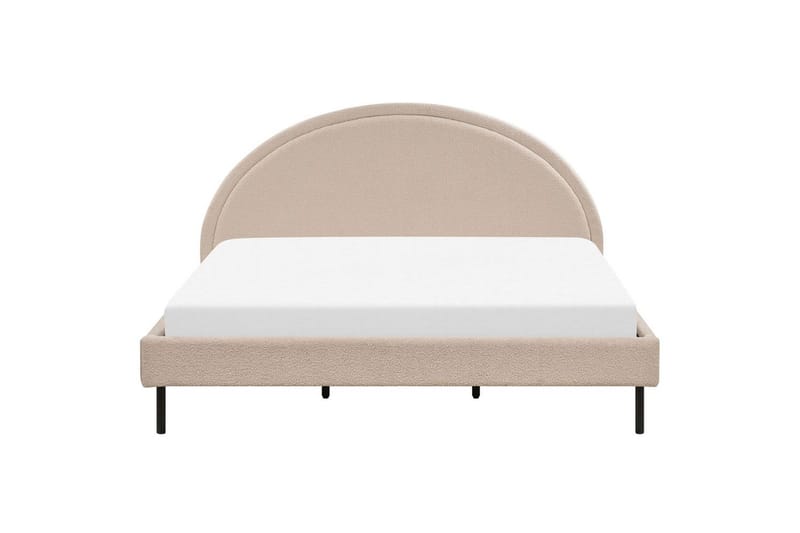 Säng med lamellram Margut - Beige/Bouclé, 180x200 cm - Möbler - Sovrum - Sängram & sängstomme
