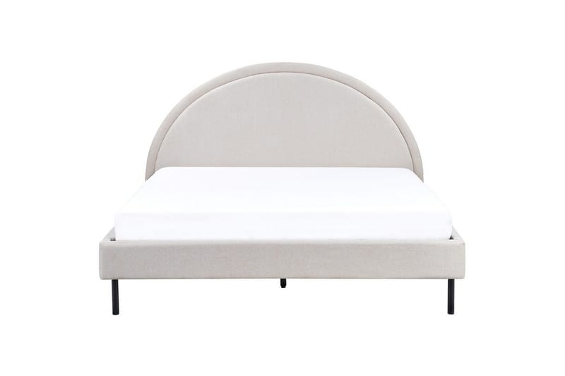 Säng med lamellram Margut - Beige/Polyester, 160x200 cm - Möbler - Sovrum - Sängram & sängstomme