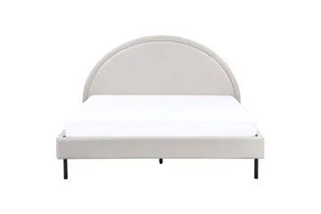 Säng med lamellram Margut - Beige/Polyester, 160x200 cm - Möbler - Sovrum - Sängram & sängstomme