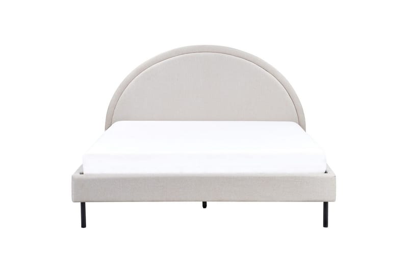 Säng med lamellram Margut - Beige/Polyester, 160x200 cm - Möbler - Sovrum - Sängram & sängstomme