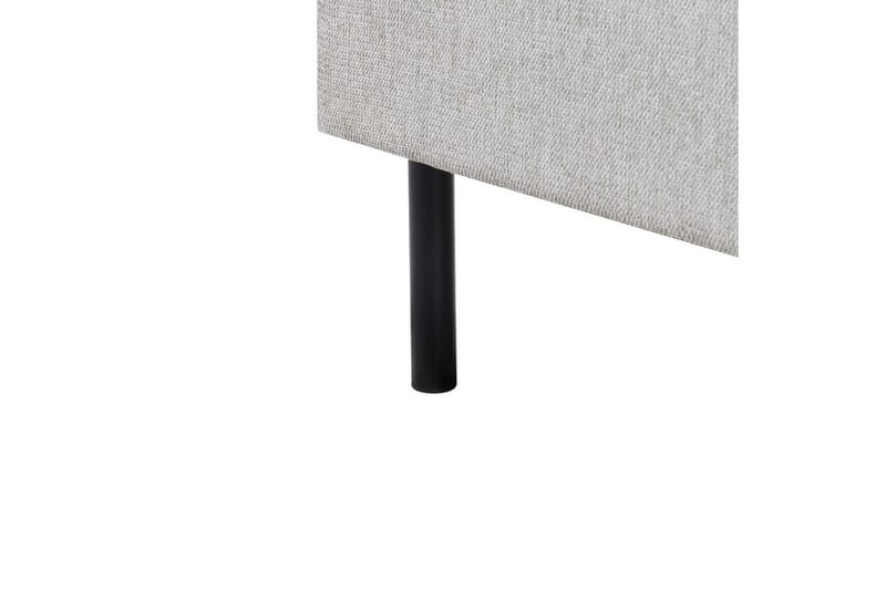 Säng med lamellram Margut - Grå/Polyester, 160x200 cm - Möbler - Sovrum - Sängram & sängstomme