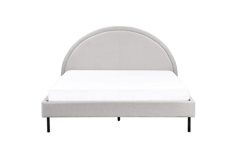 Säng med lamellram Margut - Grå/Polyester, 160x200 cm - Möbler - Sovrum - Sängram & sängstomme
