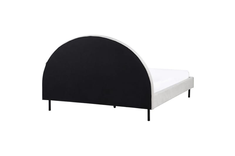 Säng med lamellram Margut - Grå/Polyester, 160x200 cm - Möbler - Sovrum - Sängram & sängstomme