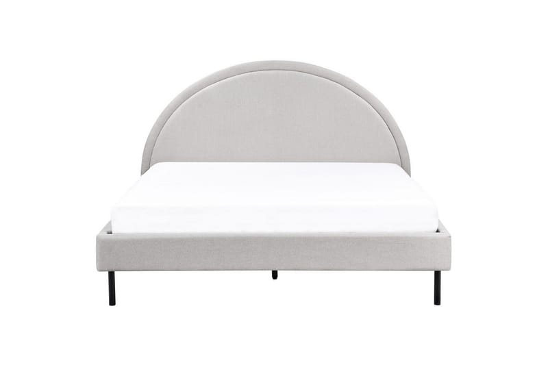 Säng med lamellram Margut - Grå/Polyester, 160x200 cm - Möbler - Sovrum - Sängram & sängstomme
