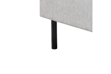 Säng med lamellram Margut - Grå/Polyester, 180x200 cm - Möbler - Sovrum - Sängram & sängstomme