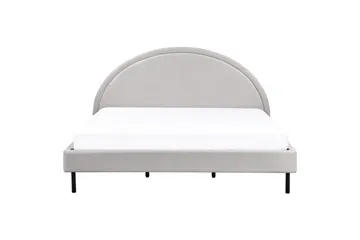 Säng med lamellram Margut - Grå/Polyester, 180x200 cm - Möbler - Sovrum - Sängram & sängstomme