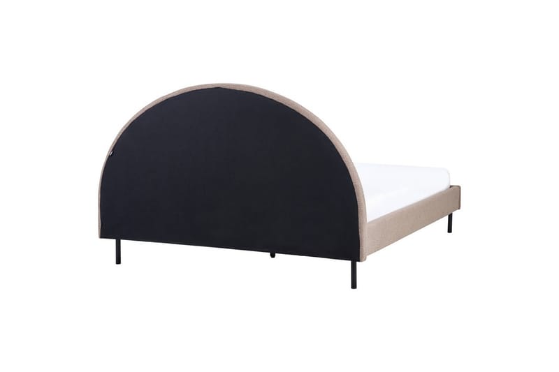 Säng med lamellram Margut - Taupe/Bouclé, 160x200 cm - Möbler - Sovrum - Sängram & sängstomme