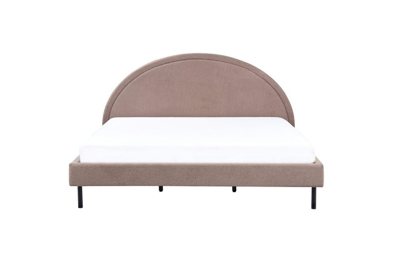 Säng med lamellram Margut - Taupe/Bouclé, 180x200 cm - Möbler - Sovrum - Sängram & sängstomme