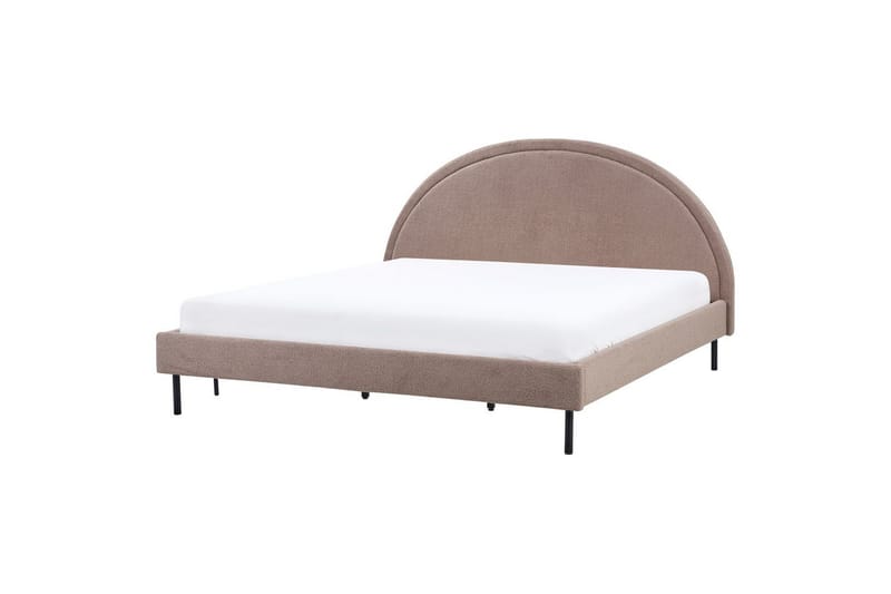 Säng med lamellram Margut - Taupe/Bouclé, 180x200 cm - Möbler - Sovrum - Sängram & sängstomme
