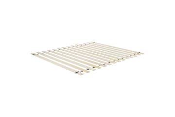 Säng med lamellram Margut - Vit/Bouclé, 160x200 cm - Möbler - Sovrum - Sängram & sängstomme