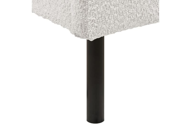 Säng med lamellram Margut - Vit/Bouclé, 160x200 cm - Möbler - Sovrum - Sängram & sängstomme