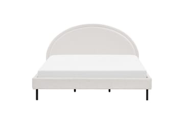 Säng med lamellram Margut - Vit/Bouclé, 180x200 cm - Möbler - Sovrum - Sängram & sängstomme