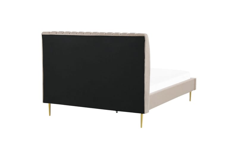 Säng med lamellram Marville - Beige, guld, 160x200 cm - Möbler - Sovrum - Sängram & sängstomme