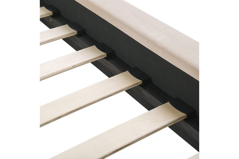 Säng med lamellram Marville - Beige, guld, 160x200 cm - Möbler - Sovrum - Sängram & sängstomme