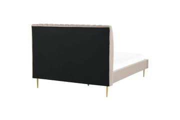 Säng med lamellram Marville - Beige, guld, 160x200 cm - Möbler - Sovrum - Sängram & sängstomme