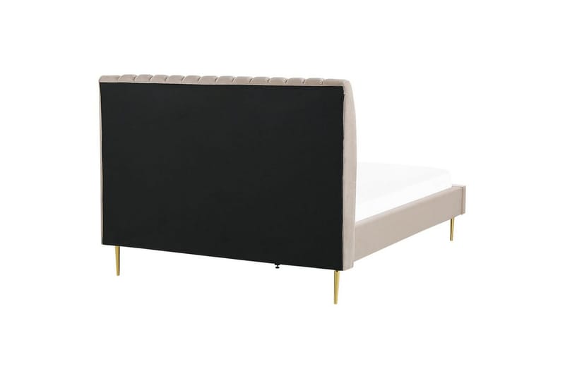Säng med lamellram Marville - Beige, guld, 160x200 cm - Möbler - Sovrum - Sängram & sängstomme