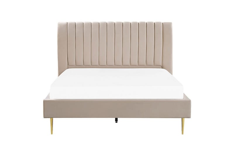 Säng med lamellram Marville - Beige, guld, 180x200 cm - Möbler - Sovrum - Sängram & sängstomme
