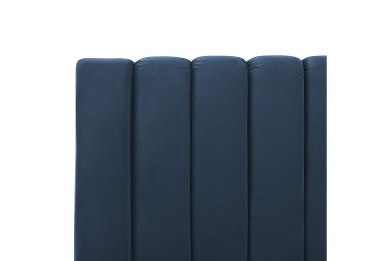 Säng med lamellram Marville - Blå, guld, 140x200 cm - Möbler - Sovrum - Sängram & sängstomme