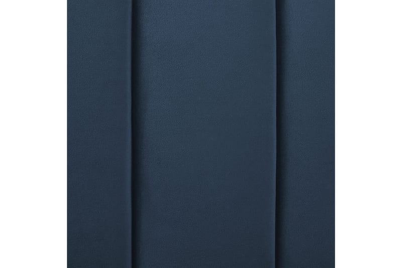 Säng med lamellram Marville - Blå, guld, 140x200 cm - Möbler - Sovrum - Sängram & sängstomme