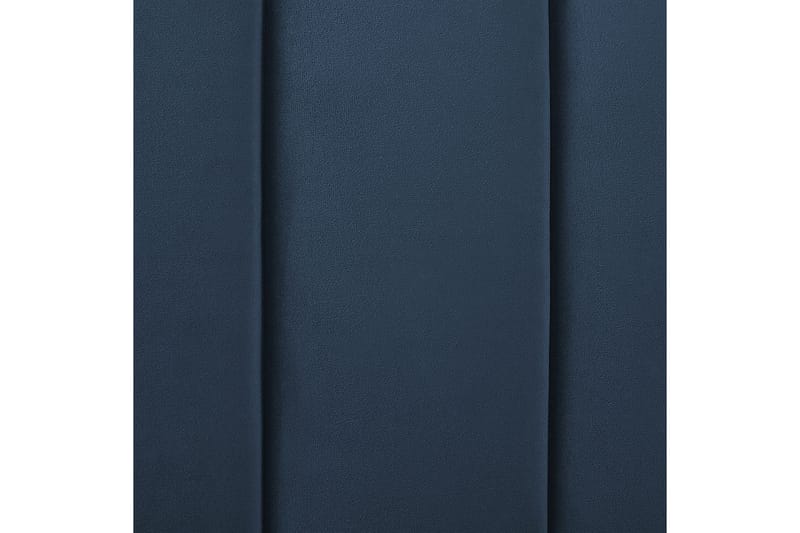 Säng med lamellram Marville - Blå, guld, 140x200 cm - Möbler - Sovrum - Sängram & sängstomme
