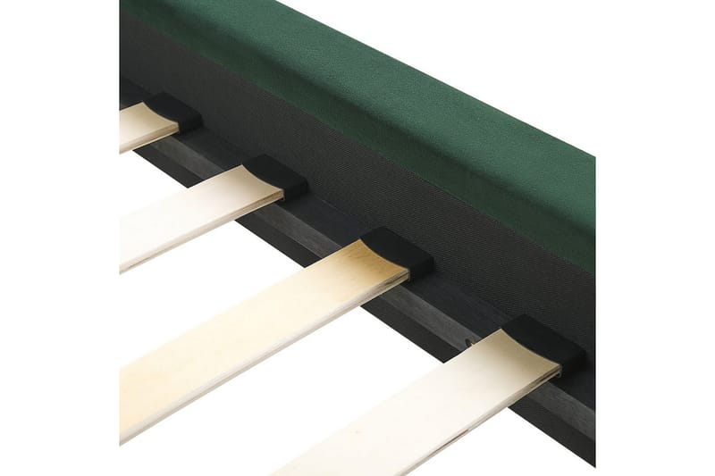 Säng med lamellram Marville - Grön, guld, 160x200 cm - Möbler - Sovrum - Sängram & sängstomme