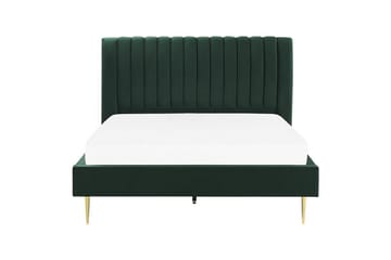 Säng med lamellram Marville - Grön, guld, 180x200 cm - Möbler - Sovrum - Sängram & sängstomme