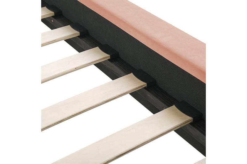 Säng med lamellram Marville - Rosa, guld, 140x200 cm - Möbler - Sovrum - Sängram & sängstomme