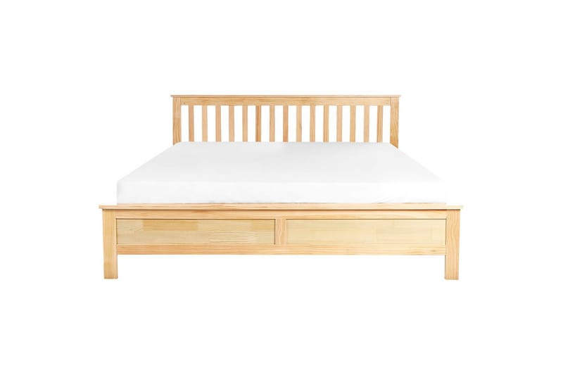 Säng med lamellram Mayenne - Ljus trä, 180x200 cm - Möbler - Sovrum - Sängram & sängstomme