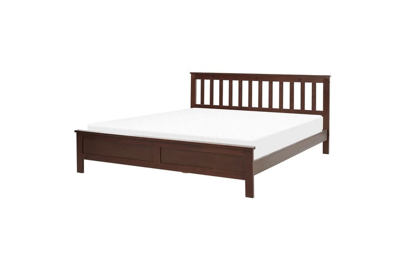 Säng med lamellram Mayenne, Mörkt trä, 160x200 cm