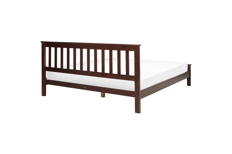 Säng med lamellram Mayenne - Mörkt trä, 160x200 cm - Möbler - Sovrum - Sängram & sängstomme