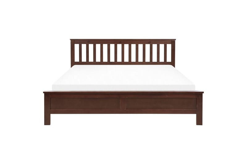 Säng med lamellram Mayenne - Mörkt trä, 180x200 cm - Möbler - Sovrum - Sängram & sängstomme