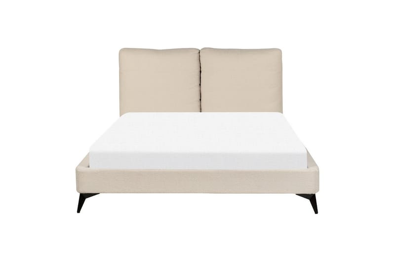 Säng med lamellram Melle - Beige/Bouclé, 140x200 cm - Möbler - Sovrum - Sängram & sängstomme