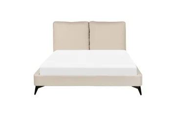 Säng med lamellram Melle - Beige/Bouclé, 140x200 cm - Möbler - Sovrum - Sängram & sängstomme