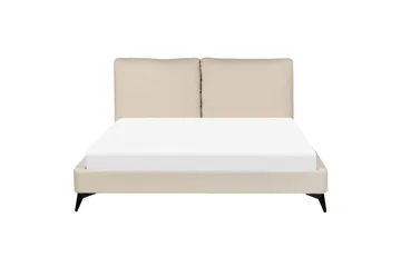 Säng med lamellram Melle - Beige/Bouclé, 160x200 cm - Möbler - Sovrum - Sängram & sängstomme