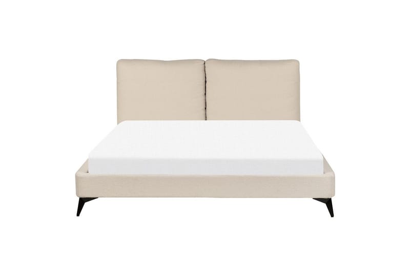Säng med lamellram Melle - Beige/Bouclé, 160x200 cm - Möbler - Sovrum - Sängram & sängstomme