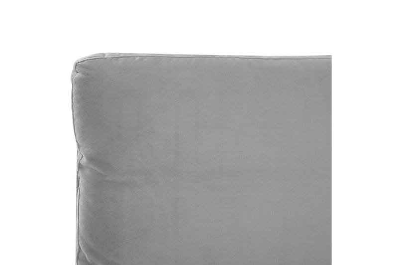 Säng med lamellram Melle - Grå, svart/Sammet, 140x200 cm - Möbler - Sovrum - Sängram & sängstomme
