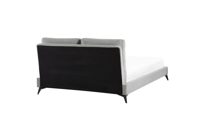 Säng med lamellram Melle - Grå, svart/Sammet, 140x200 cm - Möbler - Sovrum - Sängram & sängstomme