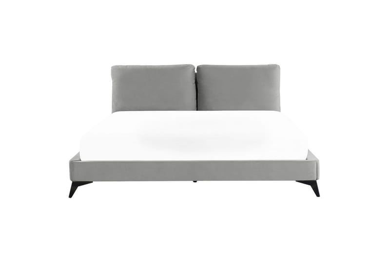 Säng med lamellram Melle - Grå, svart/Sammet, 180x200 cm - Möbler - Sovrum - Sängram & sängstomme