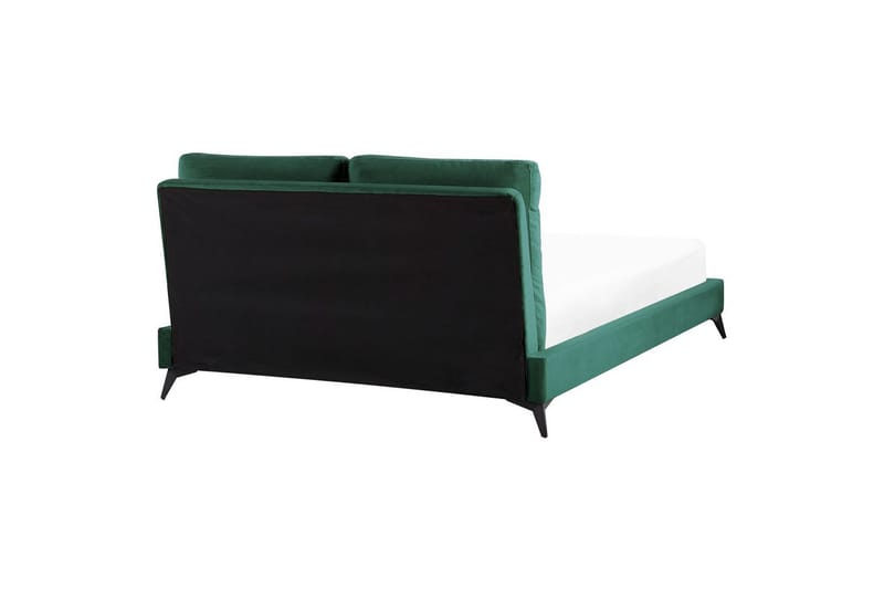 Säng med lamellram Melle - Grön, Svart/Sammet, 140x200 cm - Möbler - Sovrum - Sängram & sängstomme