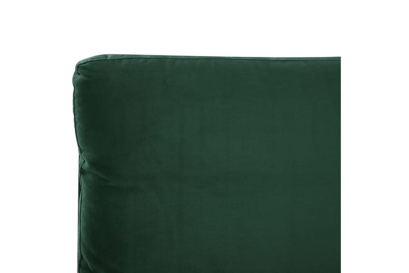 Säng med lamellram Melle - Grön, Svart/Sammet, 140x200 cm - Möbler - Sovrum - Sängram & sängstomme
