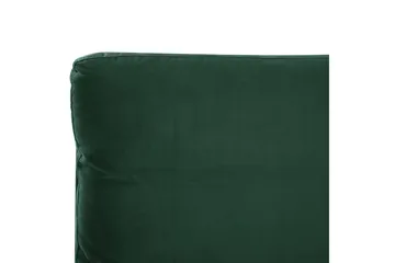Säng med lamellram Melle - Grön, Svart/Sammet, 160x200 cm - Möbler - Sovrum - Sängram & sängstomme