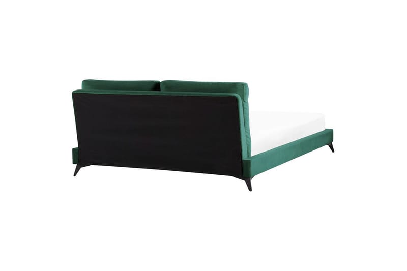 Säng med lamellram Melle - Grön, Svart/Sammet, 180x200 cm - Möbler - Sovrum - Sängram & sängstomme