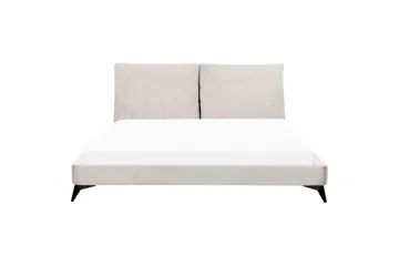 Säng med lamellram Melle - Ljusbeige/Manchestertyg, 180x200 cm - Möbler - Sovrum - Sängram & sängstomme