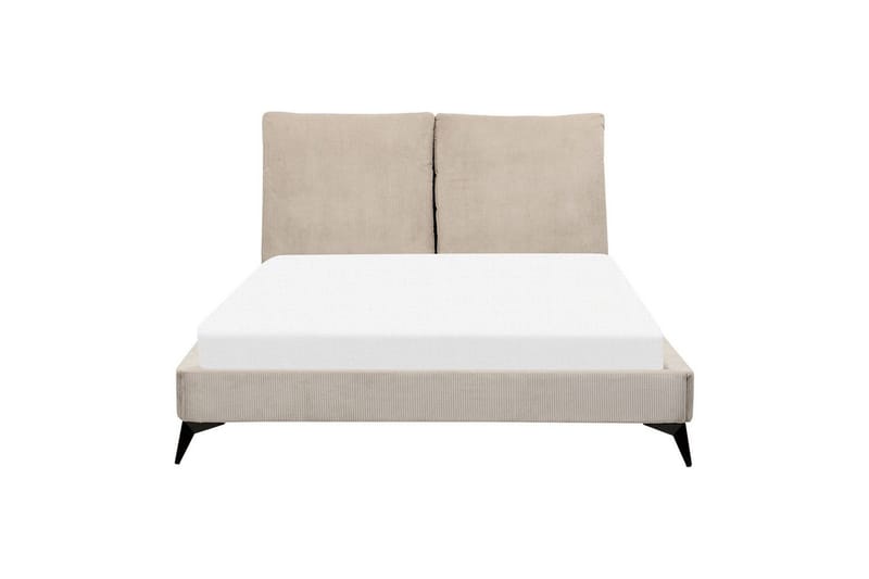Säng med lamellram Melle - Taupe/Manchestertyg, 140x200 cm - Möbler - Sovrum - Sängram & sängstomme