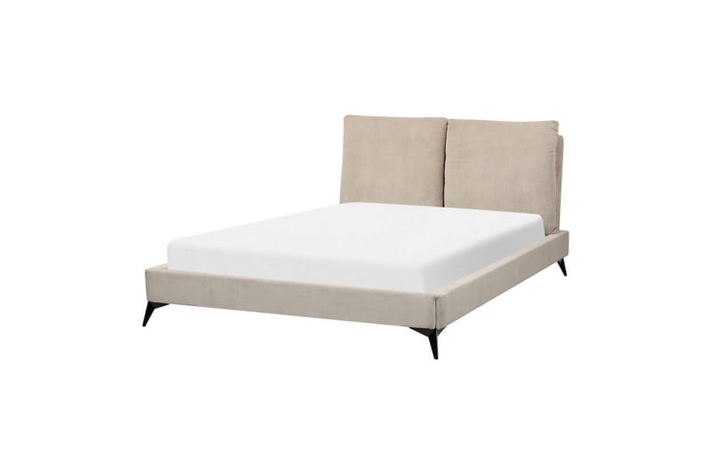 Säng med lamellram Melle - Taupe/Manchestertyg, 140x200 cm - Möbler - Sovrum - Sängram & sängstomme