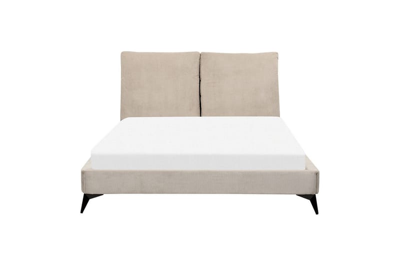 Säng med lamellram Melle - Taupe/Manchestertyg, 140x200 cm - Möbler - Sovrum - Sängram & sängstomme